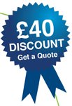 &pound;40 discount - get a quote