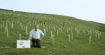 James Hepburne Scott of Forest Carbon at Brynrhyg.