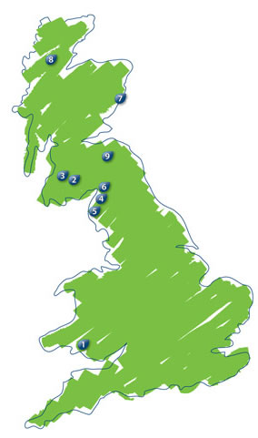Map of Great Britain.